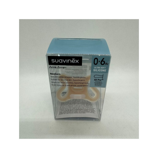 Chupete Silicona Fisiologico Suavinex Sx Pro Zero-zero 0 - 6 Meses 1 Unidad Almond