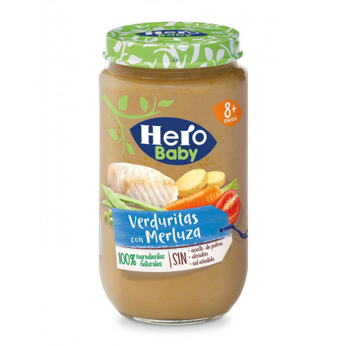 Hero Baby Tarro Verduritas Con Merluza 235 Grs