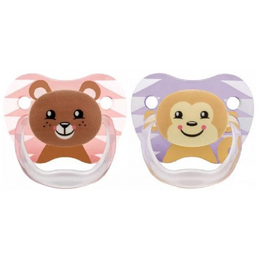 Dr Brown´s Chupete Silicona Prevent Classic Animal Faces 6 - 18 Meses 2 Unidades Niño