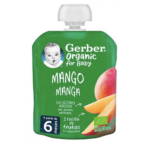 Gerber Pouch Organic Mango 90G