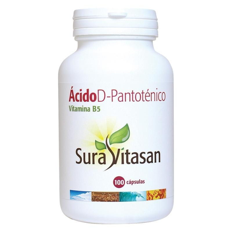 Acido D-pantotenico 500 mg 100 Cápsulas Sura Vitasan