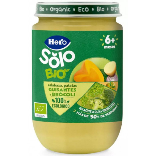 Hero Solo Zanahorias Guisantes Y Merluza 1 Tarro 190 G