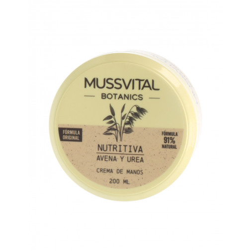 Mussvital Essentials Botanics Crema De Manos Avena Y Urea 1 Envase 200 Ml
