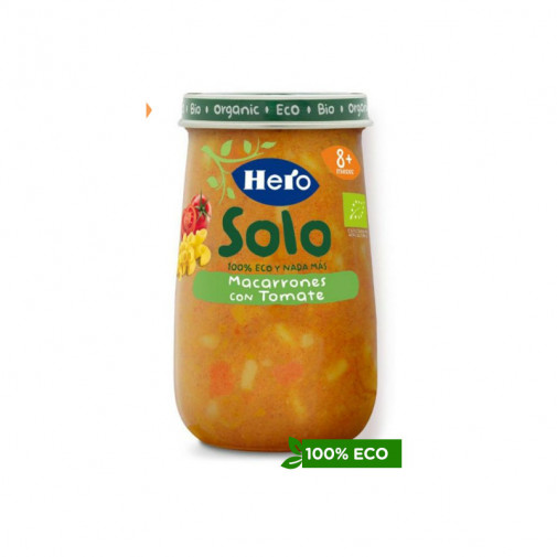 Hero Solo Macarrones Con Tomate 1 Tarro 190 G