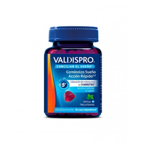 Valdispro Gominolas Sueño Accion Rapida 30 Gominolas Sabor Frutos Del Bosque