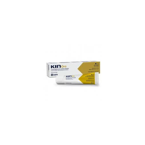 Kin Oro Crema Fijadora Adhesivo Protesis Dental 1 Tubo 75 Ml Sabor Neutro