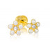 Inverness Pendiente Gp24k 931c Flor Perla Blanca Simil 5 Mm