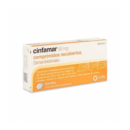Cinfamar 50 Mg 10comp