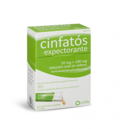 Cinfatós Expectorante 10mg + 100mg 18 Sobres