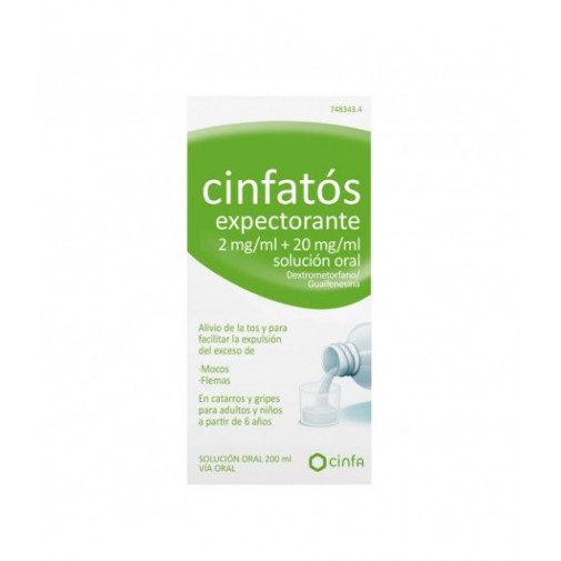 Cinfatós Expectorante 2mg/ml + 20mg/ml Jarabe 200ml