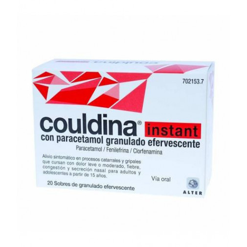 Couldina Instant Con Paracetamol Granulado Efervescente 20sob