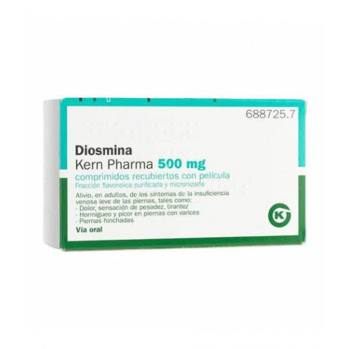 Diosmina Kern Pharma 500mg 60 Comprimidos Recubiertos