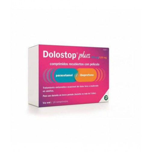 Dolostop Plus 500mg/150mg Comprimidos 16 Uds