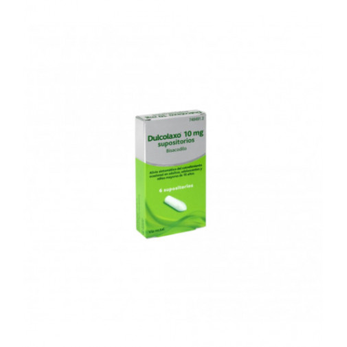 Dulcolaxo Bisacodilo 10 Mg 6 Supositorios