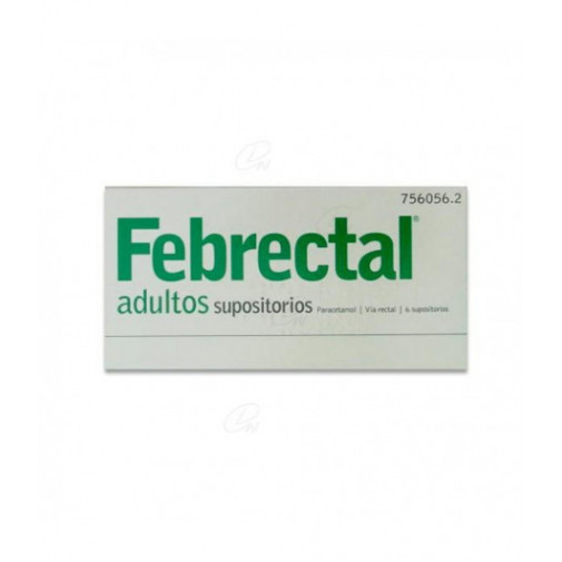 Febrectal Adultos 600 Mg 6 Supositorios