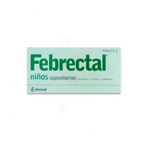 Febrectal Niños 300mg 6 Supositorios
