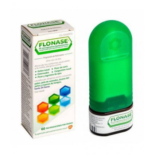 Flonase 50 Microgramos/pulverización 60 Pulverizaciones Nasales