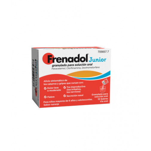Frenadol Junior Granulado Para Solución Oral 10sob