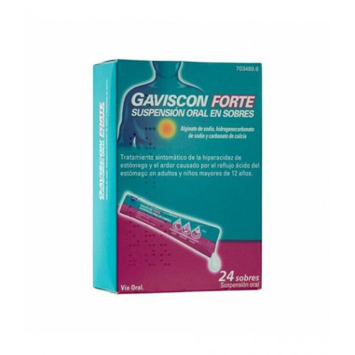 Gaviscon Forte Suspensión Oral Sabor Menta 24 Sobres