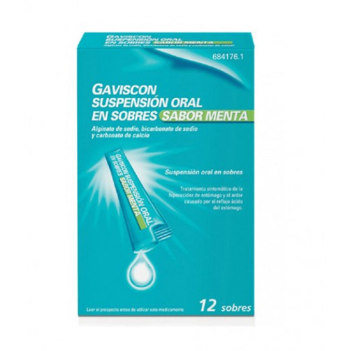 Gaviscon Suspensión Oral Sabor Menta 12 Sobres