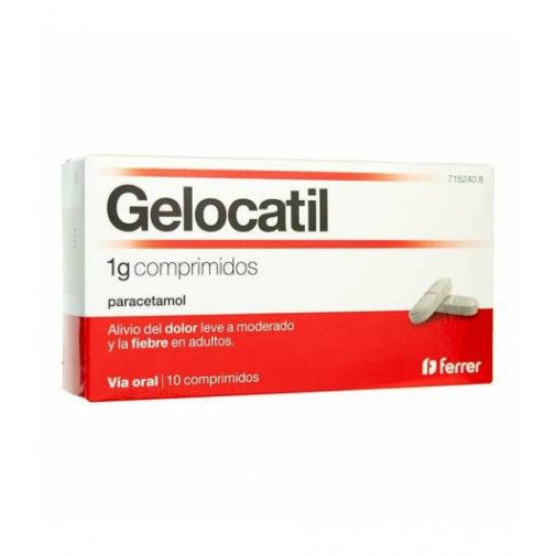 Gelocatil 1g 10comp