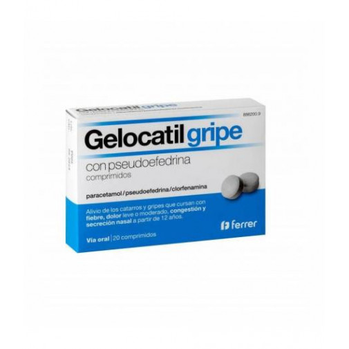 Gelocatil Gripe Con Pseudoefedrina 20comp