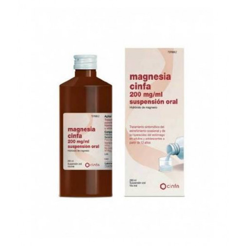 Magnesia Cinfa 200mg/ml Suspensón Oral, 1 Frasco De 260ml