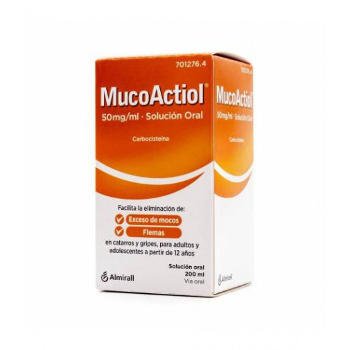 Mucoactiol 50mg/ml Solución Oral, 1 Frasco De 200ml