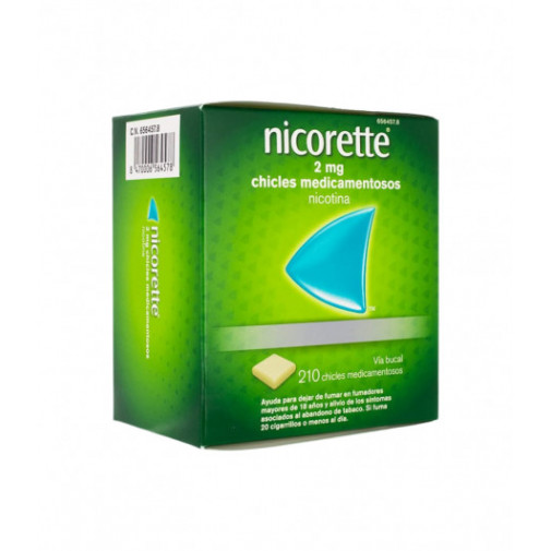 Nicorette 2 Mg 210 Chicles Medicamentosos
