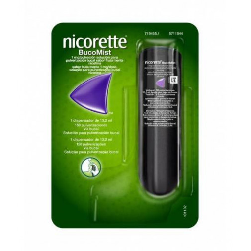 Nicorette Bucomist 1 Mg/pulsación 150 Pulverizaciones