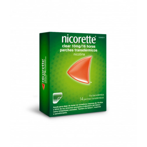 Nicorette Clear 10mg/16 Horas 14 Parches Transdérmicos