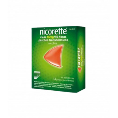 Nicorette Clear 15mg/16 Horas 14 Parches Transdérmicos