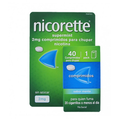 Nicorette Supermint 2mg 40 Comprimidos Para Chupar