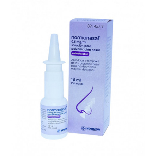 Normonasal 0.5mg/ml Solución Para Pulverización Nasal, Frasco De 15ml