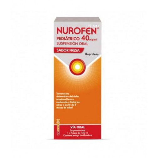 Nurofen Pediátrico 40ml/ml 150ml Fresa