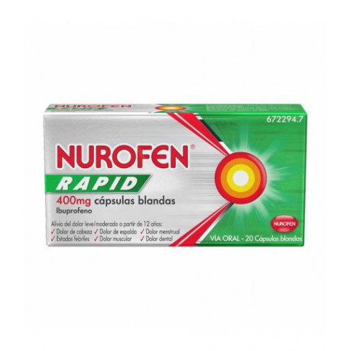 Nurofen Rapid 400 Mg 20 Cápsulas Blandas