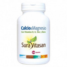 Calcio y Magnesio + Vitamina D + Zinc + Boro 100 Cápsulas Sura Vitasan