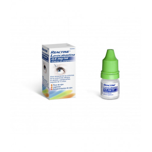 Reactine Levocabastina 0,5mg/ml Colirio En Suspensión