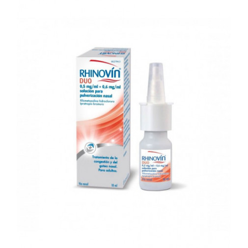 Rhinovín Duo 0,5 Mg/ml + 0,6 Mg/ml Solución Para Pulverización Nasal 10ml