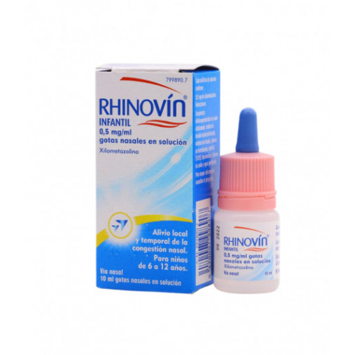 Rhinovín Infantil 0,5 Mg/ml Gotas Nasales En Solución 10ml