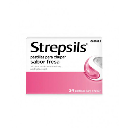 Strepsils Sabor Fresa 24past