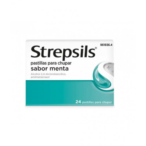 Strepsils Sabor Menta 24past
