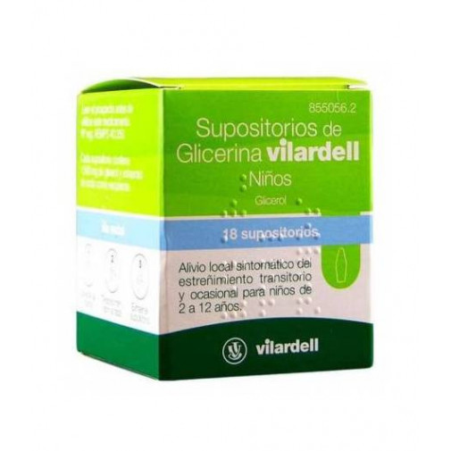 Supositorios De Glicerina Vilardell Niños 18ud