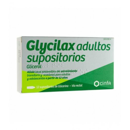Supositorios Glicerina Glycilax Adultos 12ud