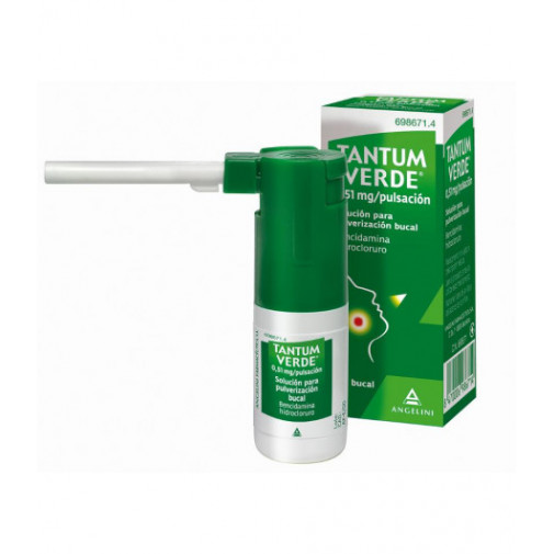 Tantum Verde 0,51 Mg/pulsación Solución Para Pulverización Bucal