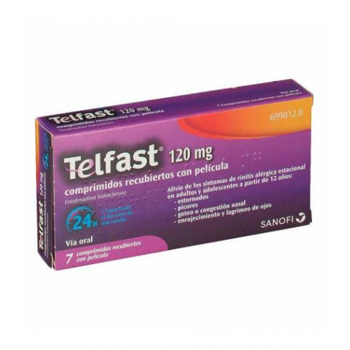 Telfast 120mg 7 Comprimidos