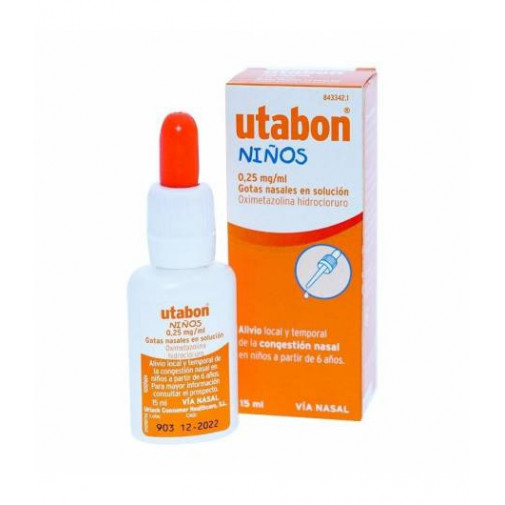 Utabon Niños 0,25mg/ml Gotas Nasales En Solución 15ml