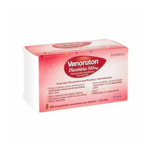 Venoruton Diosmina 500mg 60 Comprimidos