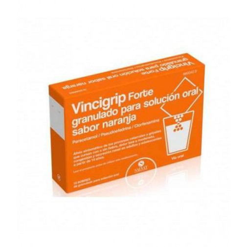 Vincigrip Forte Granulado Para Solución Oral Sabor Naranja 10sob