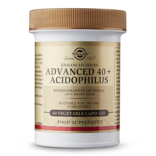 Solgar Acidophilus Avanzado 40+ 60 Cápsulas Vegetales
